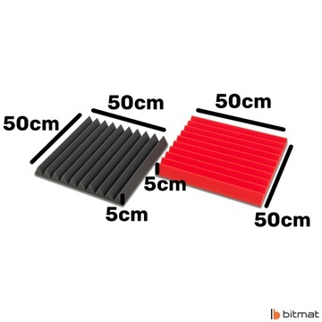 Битмат, звукоизоляционная пена, акустические панели, мягкие губки, полиуретан, клин.