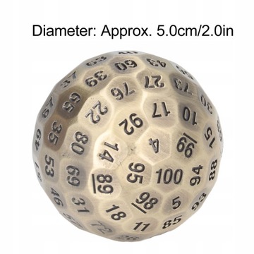 ЛАТУННЫЕ КОСТИ DICE D100 RPG + КЕЙС