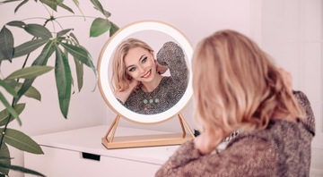 Зеркало для макияжа Humanas HS-HM04 со светодиодной подсветкой