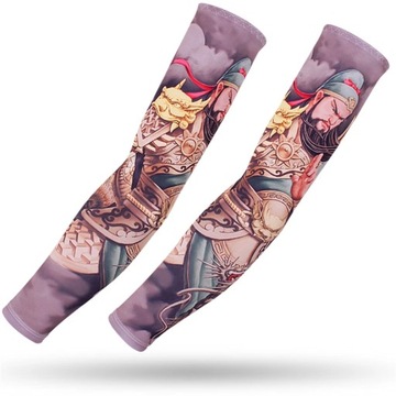 Long Tattoo Sleeves Seamless Armguard Sun Protection Cover 2PCS Men Women