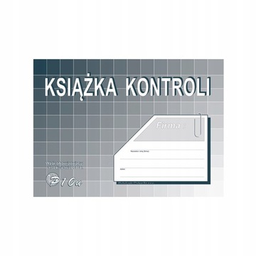 Książka kontroli przedsiębiorcy A5 32 strony Michalczyk i Prokop Typ P-10-U