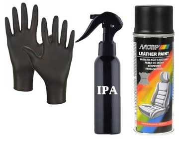 MOTIP FARBA LAKIER DO SKÓRY FOTELI SPRAY CZARNY MA
