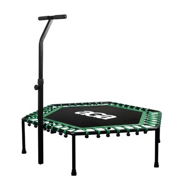 Aga FITNESS Trampolina 130 cm Zielona + uchwyt
