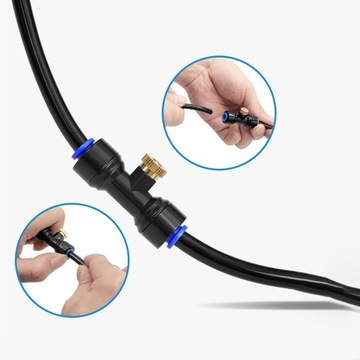 Система охлаждения и увлажнения воды с распылителем воды для патио и сада, 12 м