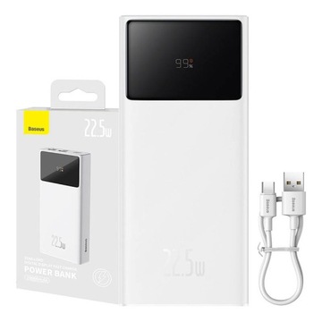 Powerbank BASEUS 30000mAh 22.5W Biały