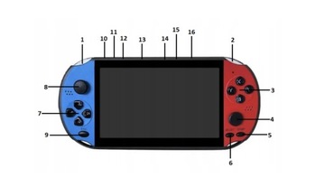 ПОРТАТИВНАЯ ИГРОВАЯ КОНСОЛЬ X12 РЕТРО МНОГО ИГР 5.1