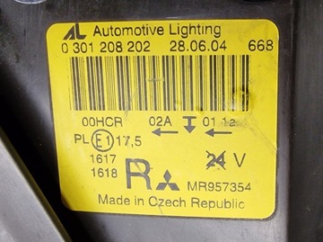 MITSUBISHI COLT 04-08 SVĚTLO PRAVÁ EVROPA