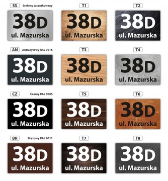 Табличка АДРЕС доска номер дома АЛЮМИНИЙ 30х20 см + ПРОСТАВКИ