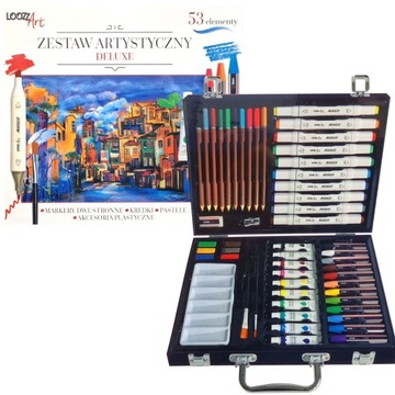 Zestaw Artystyczny w Walizce LOOZZ Art Deluxe 53 elementy St.Majewski