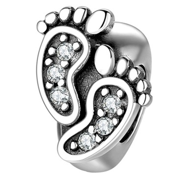 Charms Zawieszka Charms Stoper Stópki Srebro 925 Charmsy Trusky