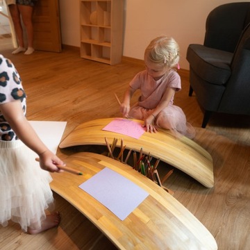 Балансировочная доска Switch для детей 85см, качалка Монтессори, безопасная