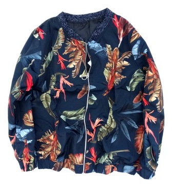 Итальянский бомбер OVERSIZE LEAVES в стиле cocomore S/M