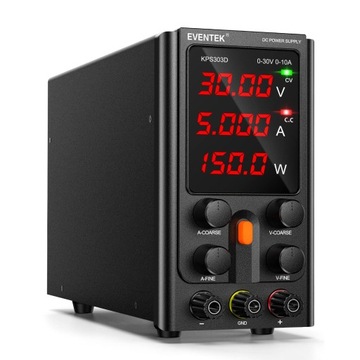 Zasilacz laboratoryjny Eventek KPS1505DF 300 W 0-10 A 0-30 V
