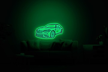 Obraz Drewniany BMW M2 LINE LED Dekoracja Ścienna Obraz 3D Prezent