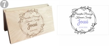 Деревянная копилка, сувенир, Первое причастие, подарок с гравировкой.