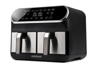 FRYTOWNICA BEZTŁUSZCZOWA FRYTKOWNICA 4L G3FERRARI AIR FRYER 2 KOMORY
