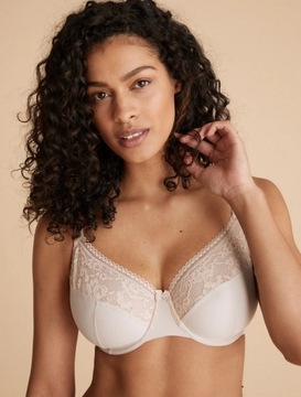 80E 36DD M&S Lace Trim Full Cup Bra