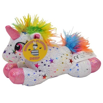 Единорог плюшевый 22см Звезда Лежащая Глухая