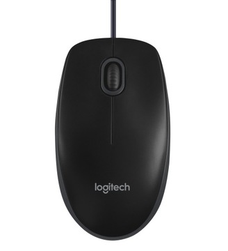 Mysz przewodowa LOGITECH B100 czarna USB 800 DPI