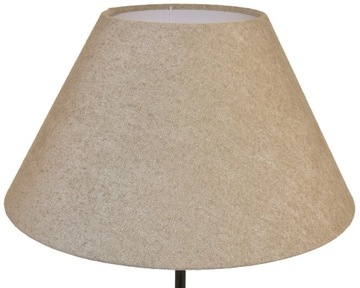 Abażur Do Lampy Klosz Stożek E27 SŁOMKOWO Beżowy 25x50 H27 BOUCLE VENOSA