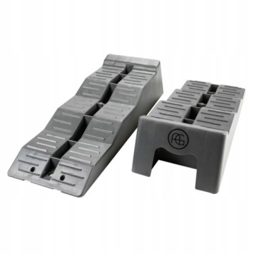 KLINY NAJAZDY RAMPY POZIOMUJĄCE DO KAMPERA 2SZT 5 TON SZARE KOMPLET