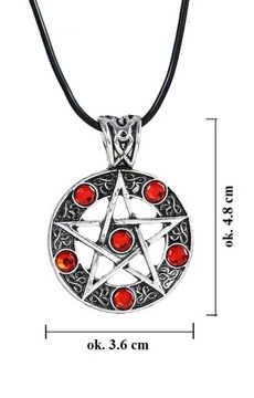 Пентаграмма ожерелье красные камни сверхъестественные из этого мира декан