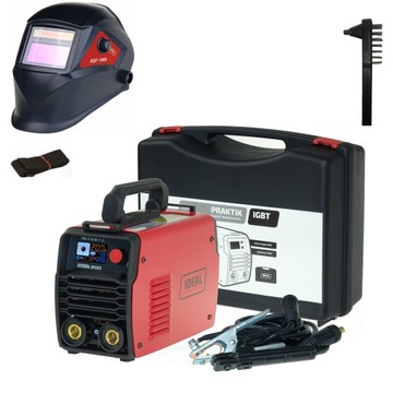 @Spawarka inwertorowa elektrodowa Ideal PRAKTIK 200 LED MASKA PULS