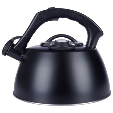 Традиционный чайник из черной стали с термометром, 3л.