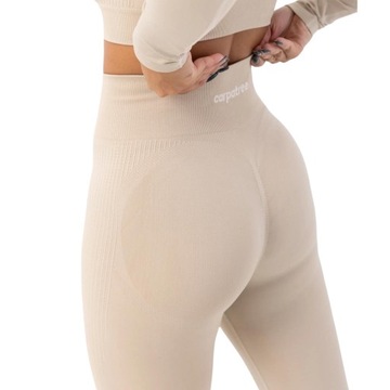ЛЕГГИНСЫ ЖЕНСКИЕ CARPATREE СПОРТИВНЫЕ ЛЕГГИНСЫ С ВЫСОКОЙ ПОСАДКОЙ PUSH UP BLAZE BEIGE