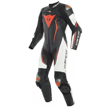 Kombinezon Dainese Misano 2 D-Air Czarno/Biało/Czerwony-Fluo 50