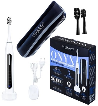 SZCZOTECZKA SONICZNA DO ZĘBÓW VITAMMY ONYX ETUI Z ŁADOWARKĄ USB 5PROGRAMÓW