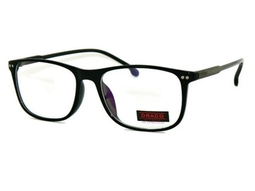 Damskie Okulary ANTYREFLEKSY BLUE LIGHT Komputera czarne Gamingowe NERDY