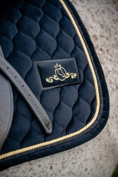 Подседельная подушка DL Pure Black Velvet, черная