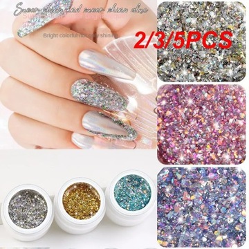 2/3/4 шт. 8 цветов блестящий гель-лак для ногтей с мерцающими блестками лак для ногтей