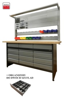 Stół warsztatowy nadstawka tablica zawieszki garaż organizery
