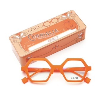 +2.5 Plusy LOKI - ITALY Okulary do komputera Blue Block okulary do czytania