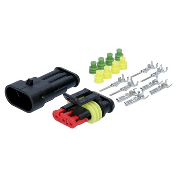 ЗАГЛУШКА КАБИНЫ ГЕРМЕТИЧНЫЙ РАЗЪЕМ SUPERSEAL 3-КОНТАКТНЫЙ