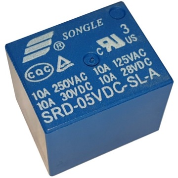 Przekaźnik SRD-05VDC-SL-A 5V 10A zwierny SONGLE