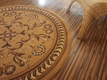 Стильный круглый бельгийский ковер Alfa Shiraz Bcf Circle 120x120 HQ Mix Patterns