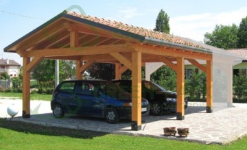 Wiata, Garażowa, Samochodowa z drewna - PRODUCENT