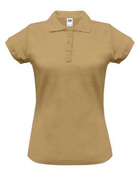 Polówka damska polo REGULAR JHK piaskowa S