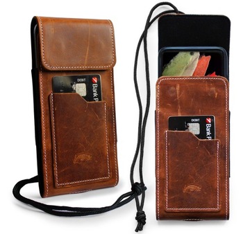 LURESKO Pionowa Kabura do Paska +Smycz na telefon 167x78mm 6.7 6.9 7 cali