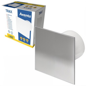 Wentylator z wyłącznikiem sznurkowym fi 100 mm biały Awenta TRAX WTI100W