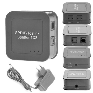Разветвитель TOSLINK, активный оптический кабель SPDIF 1x3
