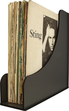 ПОДСТАВКА ДЛЯ ВИНИЛОВЫХ ПЛАСТИНОК, ГРАФИТОВЫЙ ВИНИЛОВЫЙ ОРГАНАЙЗЕР, 25 пластинок, 10 СМ