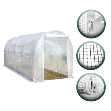 САДОВАЯ ФОЛЬГА ТУННЕЛЬ 10м2 ТЕПЛИЦА 2,5х4м ФОЛЬГА UV4 Теплица для сада