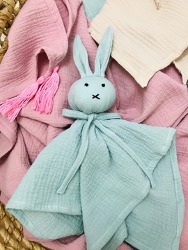 МУСЛИН ДВОЙНАЯ МАРЛЯ ЗАЙЧИК-МАСКОТ