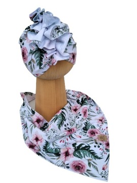 Czapka Turban + Chusta GARDEN 36-39cm Rozmiary