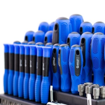 Набор отверток Torx с плоским крестом, 100 шт., в устойчивой подставке