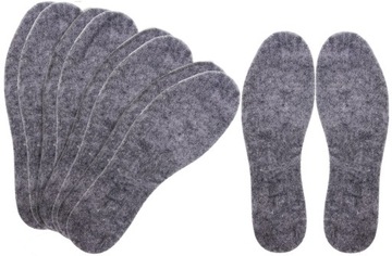 WKŁADKI DO BUTÓW FILCOWE GRUBY FILC 6 mm r. 45 x5